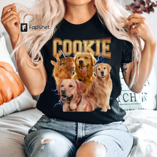 Custom Dog Bootleg Shirt, Custom Vintage Bootleg Shirt For Dog Lover Birthday, Bootleg Dog Shirt, Custom Dog Photo Tee, Vintage 90s Tshirt