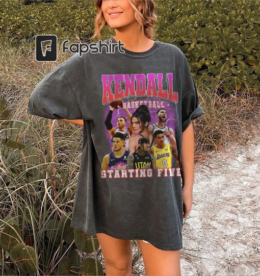 90s Vintage Kendall Starting Five Shirt, Loahaddian Kendall Jenner Team Shirt, Kendall Starting Five Tee Long Sleeve, Gift for Fans