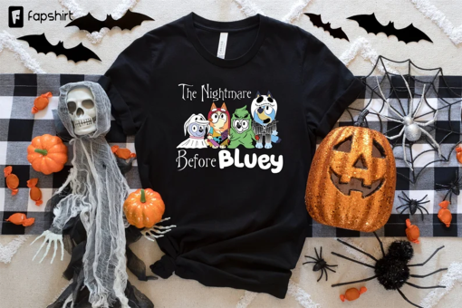 Bluey Halloween Shirt, Bluey Shirt Kids, Bluey Trick Or Treat Shirt, Happy Halloween Shirt, Halloween Tshirt, Bluey Kids Shirt