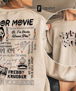 Retro 90s Horror Movie Sweatshirt, Vintage Halloween…