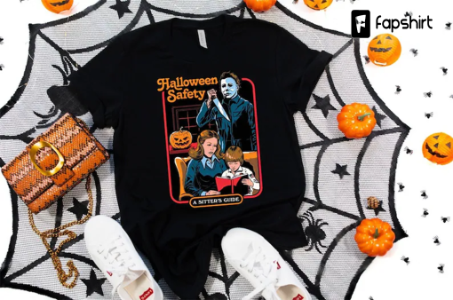 Halloween Safety Shirt, Horror Movie Shirt, Movie Night Tee, A Sitter’s Guide Shirt, Michael Myers Shirt, Serial Killer Shirt, Halloween Tee