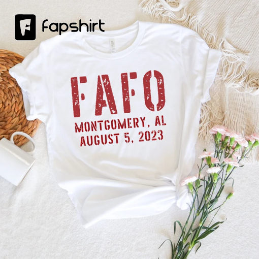 FAFO Shirt, Alabama Brawl Tshirt, Montgomery Alabama Riverboat Tee, Black Pride Shirt, Black History Tshirt, Folding Chair Shirt