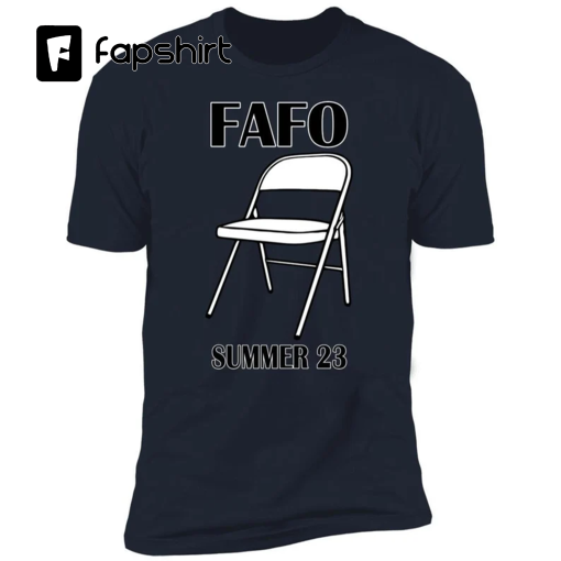 Sometimes They Find Out, White Folding Chair Tee