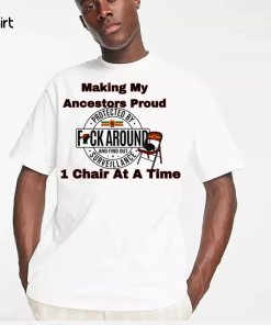 Alabama Brawl shirt, White metal folding Chair,…