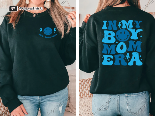 In My Boy Mom Era Sweatshirt, Boy Mom Club Sweater, Expecting Mom Gift, Gender Reveal Hoodie, New Mom Gift Sweatshirt, Boys Mom Club Sweater