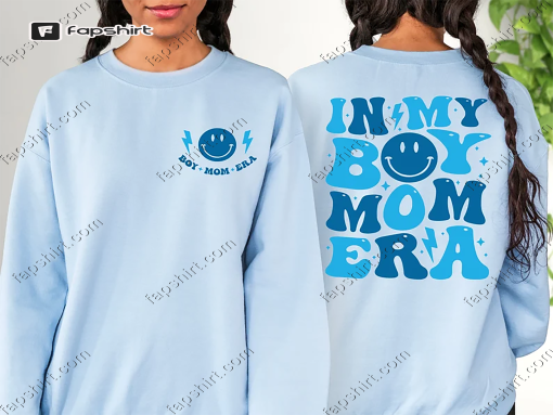 In My Boy Mom Era Sweatshirt, Boy Mom Club Sweater, Expecting Mom Gift, Gender Reveal Hoodie, New Mom Gift Sweatshirt, Boys Mom Club Sweater