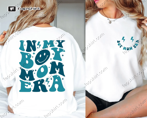 In My Boy Mom Era Sweatshirt & Hoodie, Double Printed, In My Mom Era Sweat, Boy Mama Hoodie, New Mom Gift, Expecting Mom Gift, Gender Reveal