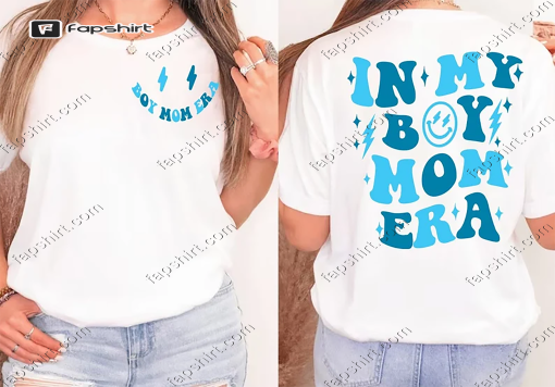 In My Boy Mom Era Sweatshirt, Boy Mom Club Shirt, Boy Mama sweatshirt, Baby reveal tshirt, Gender Reveal, Expecting Mom Gift, New Mom Gift.