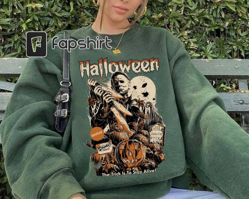 Halloween Horror Movie Crewneck Sweatshirt, Scream Sweatshirt, Scream Horror Movie Shirt, Scream Ghostface Shirts, Michael Myers Sweatshirt