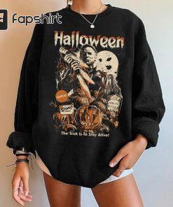 Halloween Horror Movie Crewneck Sweatshirt, Scream Sweatshirt,…