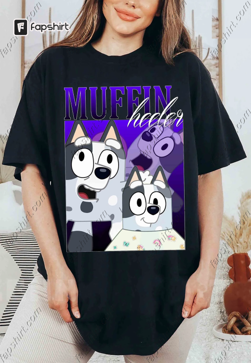 Muffin Heeler Vintage Comfort Colors® Shirt, Muffin Cousin Vintage Shirt, Bluey Tee, Muffin Heeler Vintage Shirt, Muffin Heeler Retro Tee