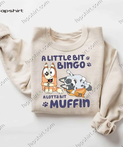 Vintage Bingo and Muffin T-Shirt, Cute Little…