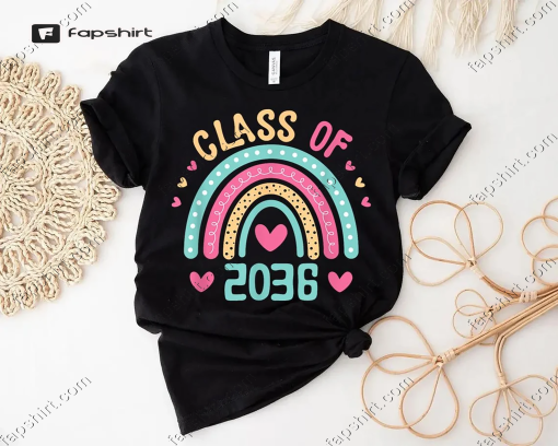 Custom Class of 2036 Shirt, Growing Up Shirt, School Shirt, Graduation, School Memory Shirt, Graduation Gift, 2036 Shirt, Last Day Of School