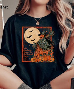 Halloween Scarecrow Shirt, Darkest Brew Halloween Shirt,…