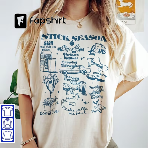 Stick Season Tour 2023 Shirt, Noah Kahan Folk Pop Music Shirt, Noah Kahan Tour 2023 V4, Stick Season Merch, 90s Shirt, Gift for Her