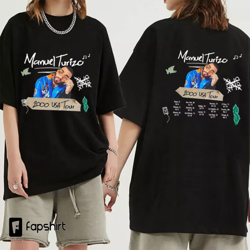 Manuel Turizo US Tour 2023 Shirt, Manuel Turizo Fan Shirt, Manuel Turizo 2023 Concert Shirt, Manuel Turizo Tour Shirt For Fan