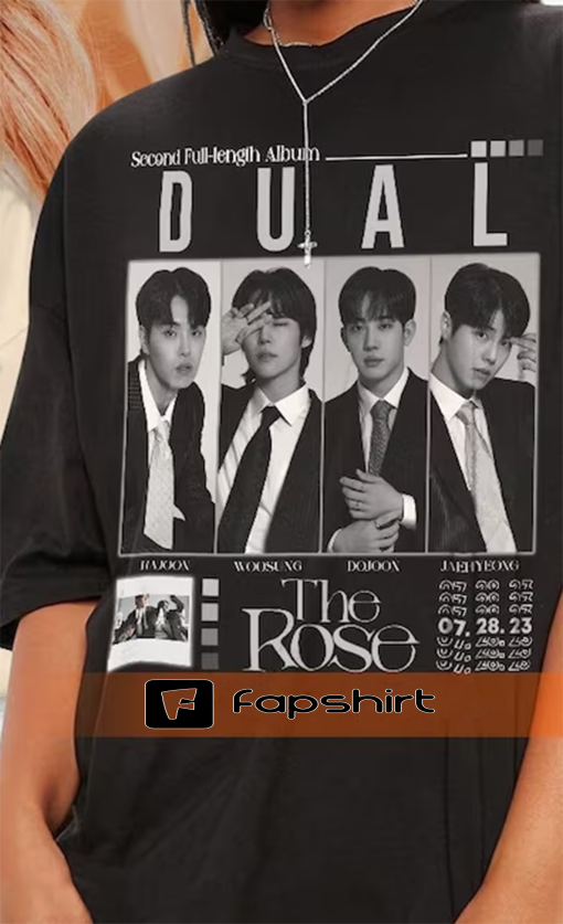 The Rose Kpop Shirt, Dual Rock Album Tee v2, Woosung Dojoon Hajoon Jaehyeong Hoodie, Vintage Retro Merch Bootleg Sweatshirt