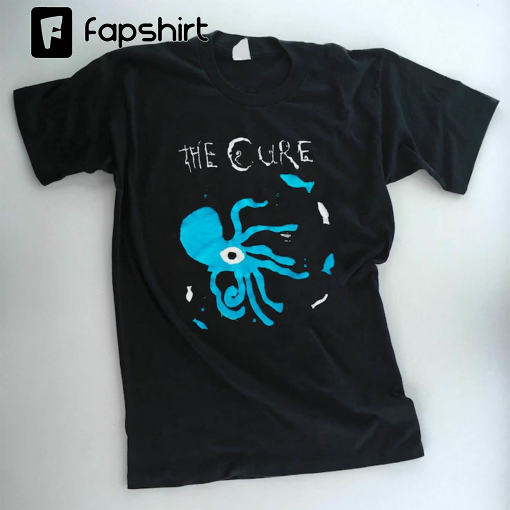 t shirt REPRINT The CURE untru vtg Robert Smith 85 Tour Half an Octopuss RARE Limit New