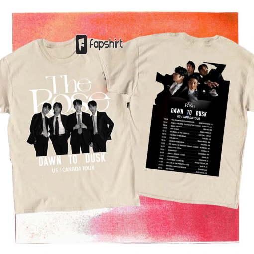 The Rose 2023 ‘Dawn To Dusk’ US and Canada Tour Shirt, The Rose Kpop Shirt, Dual Rock Album Tee, The Rose Kpop Band Shirt, Kpop Indie Rock