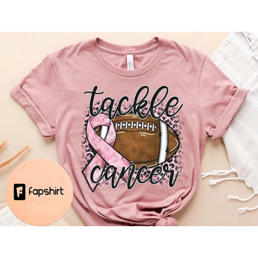 Tackle Breast Cancer Shirt, Breast Cancer Awareness, Breast Cancer T-Shirt, Breast Cancer Shirt, October Shirt, Football Shirt