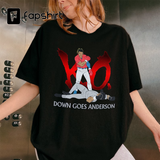 Down Goes Anderson Shirt, Jose Ramirez vs Tim Anderson Shirt, Funny Meme Shirt, Baseball Shirt, Ramirez vs Anderson Tee, Trending Shirt