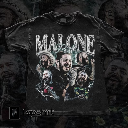 Post Malone Rap Shirt, Post Malone Vintage Retro 90s Graphic Sweatshirt, Post Malone 2023 Rap Bootleg Unisex Gift Hoodie