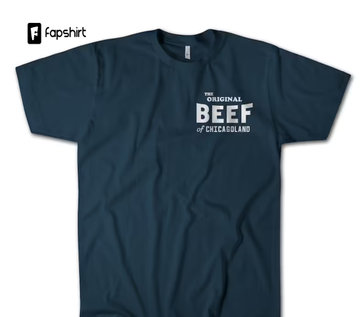 Original Beef of Chicagoland T-Shirt | Carmy (the Bear), Ritchie & Sydney Sandwich Shop Front Chest Print Shirt | Next Level Premium Tee!