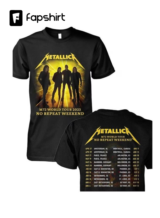 Metallica M72 World Tour 2023 T Shirt