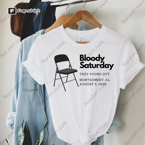 Bloody Saturday Tee | Bloody Saturday Montgomery | Montgomery Chair | Montgomery Riverboat Brawl | Montgomery Fight | Montgomery Brawl Fight