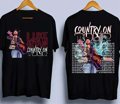 Luke Bryan Tour 2023 2 Sides Shirt, Bryan Tour 2023 Merch, Country Music Tee, Retro 90S Shirt, Concert Outfits, Gift for Fan, Unisex Shirt