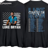 Luke Bryan Tour 2023 2 Sides Shirt, Bryan Tour 2023 Merch, Country Music Tee, Retro 90S Shirt, Concert Outfits, Gift for Fan, Unisex Shirt