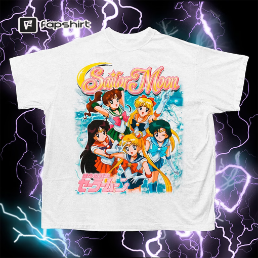 Sailor Moon Retro Bootleg T-shirt – Sailor Moon 90s Shirt – Sailor Moon Homage – Anime Shirt – Anime Gift – Sailor Moon Tee