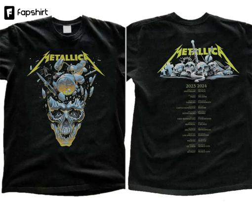 Metallica Band Thrash Metal Tour 2023 2024 Shirt, Metallica Band Shirt, Vintage Metallica Band Shirt, Metallica Band Unisex, Metallica Band