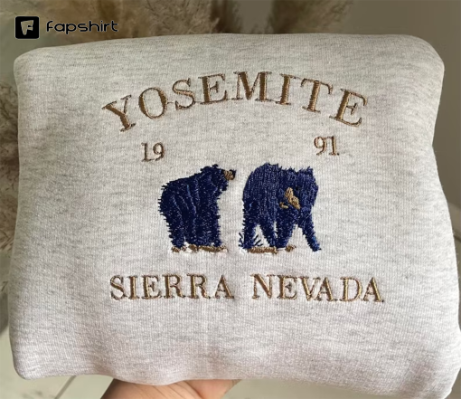 Yosemite Sierra Nevada Embroidered sweater