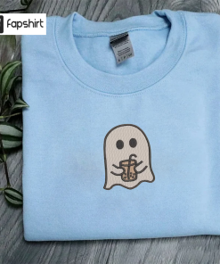 Embroidered Little Ghost Coffee Sweatshirts | Ghost…