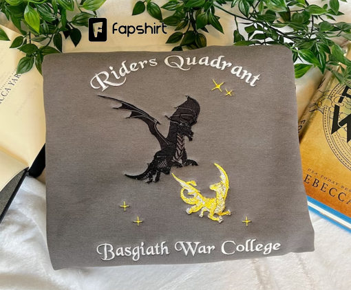 Riders Quadrant Sweatshirt/ Licensed Fourth Wing Merch/ Embroidered Fourth Wing Sweatshirt/ Basgiath War College