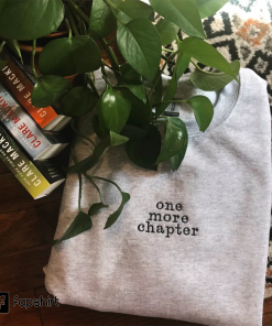 One More Chapter Embroidered Crewneck Sweatshirt Book…