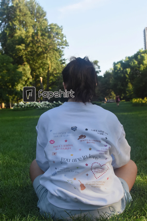 Taylor Swift You Are in Love Eras Crewneck | I Love You in Taylor Lyrics | Swiftie Crewneck | Eras Tour Merch | Gift for Swiftie Folklore