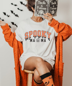 Comfort Colors Spooky Mama Shirt, Halloween Shirt…