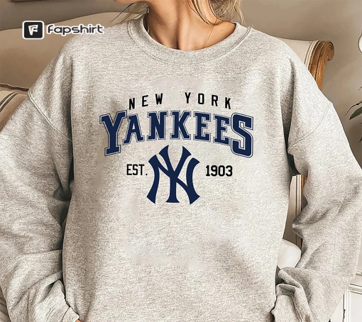 Vintage New York Yankees EST 1903 Sweatshirt, New York Yankees Shirt, Baseball 2022 Shirt, MLB Vintage Tee, Vintage Shirt,World Series Shirt