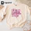 Comfort Colors Oversized T-Shirt, Breast Cancer Awareness Tee, Custom Breast Cancer Name Tee, Pink Ribbon Tee, Cancer Support Oversized Tee