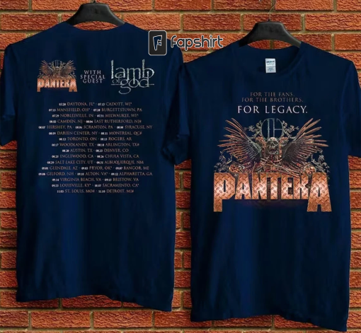 Pantera 2023 Tour With Lamp Of God T-Shirt, Pantera Band Tour Sweatshirt, Music Concert Merch, Pantera Metal Rock Band Tee, Gift For Fan