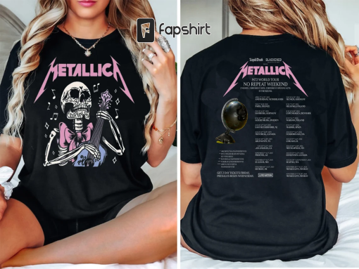 Metallica World Tour Date 2023-2024 Shirt, Music Rock Festival Shirt, Rock N Roll Shirt, World Tour 2023 Shirt,Music Band Shirt, Vintage Tee