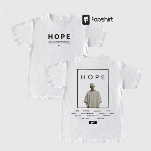 NF Hope Tracklist Shirt, Hope Album Tour Merch Tshirt, Best Fan Gift, Concert Tee, Vintage Aesthetic Shirt, Fan Art, Illustration, Artwork