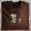 EMBROIDERED Fall Winnie the Pooh Sweatshirt, Fall Theme Crewneck, Custom Sweatshirt, Fall Sweater, Halloween Sweatshirt, Vintage Sweater