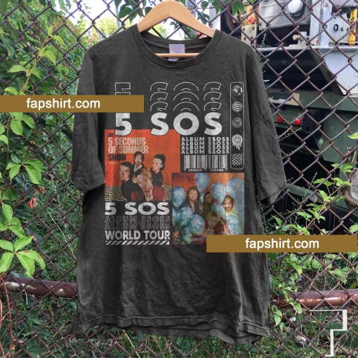 5 Seconds Of Summer Music Shirt, V1 Y2K Merch Vintage The Show 2023 Tour 5 Seconds Of Summer Sweatshirt 5SOS 2023 Gift