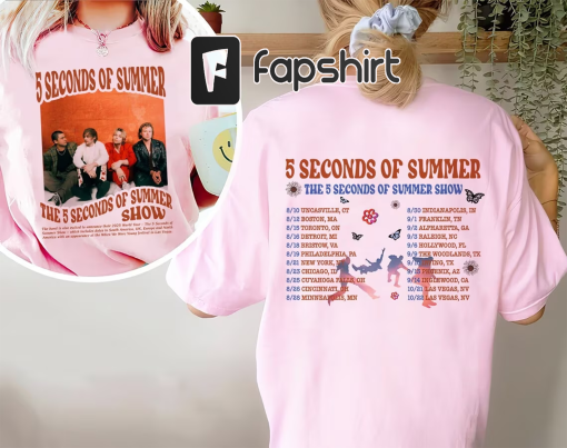 5 Seconds Of Summer Music Shirt, The Show 2023 Tour 5SOS 2023 Gift, 5 Seconds Of Summer 2023 World Tour Shirt, 2023 Music Tour Shirt