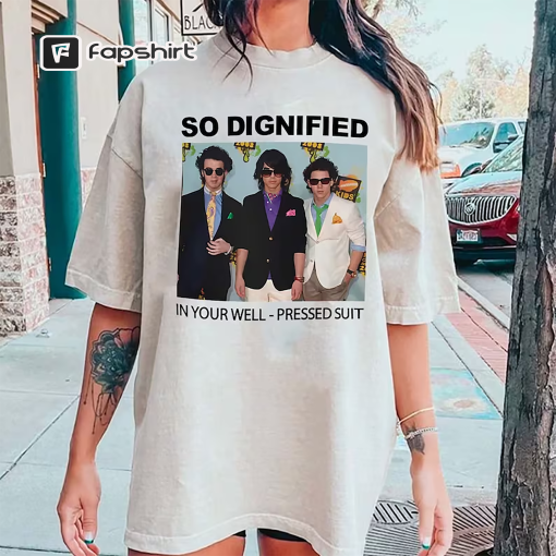 So Dignified In Your Well-Pressed Suit Shirt, Jonas Brothers Merch Shirt, Mr Perfectly Fine, Band Merch, Fans Funny gift, Sweatshirt, Hoodie