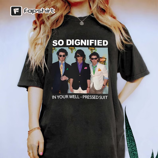 So Dignified In Your Well-Pressed Suit Shirt, Jonas Brothers Merch Shirt, Mr Perfectly Fine, Band Merch, Fans Funny gift, Sweatshirt, Hoodie