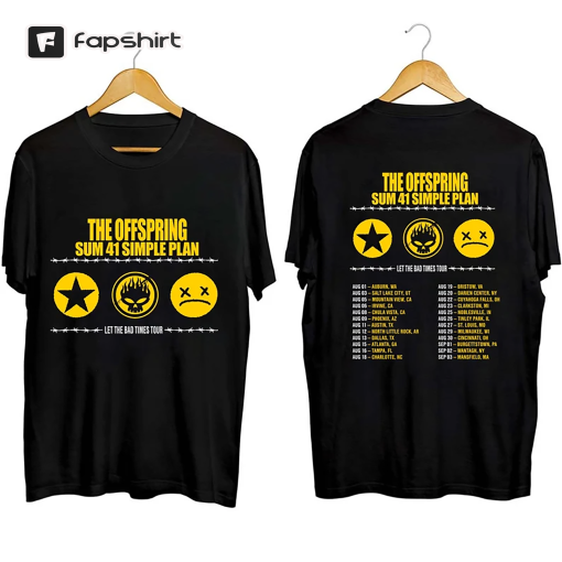 Comfort Colors The Offspring Let The Bad Times Roll Tour 2023 Shirt, The Offspring Band Fan Shirt, The Offspring 2023 Concert Shirt